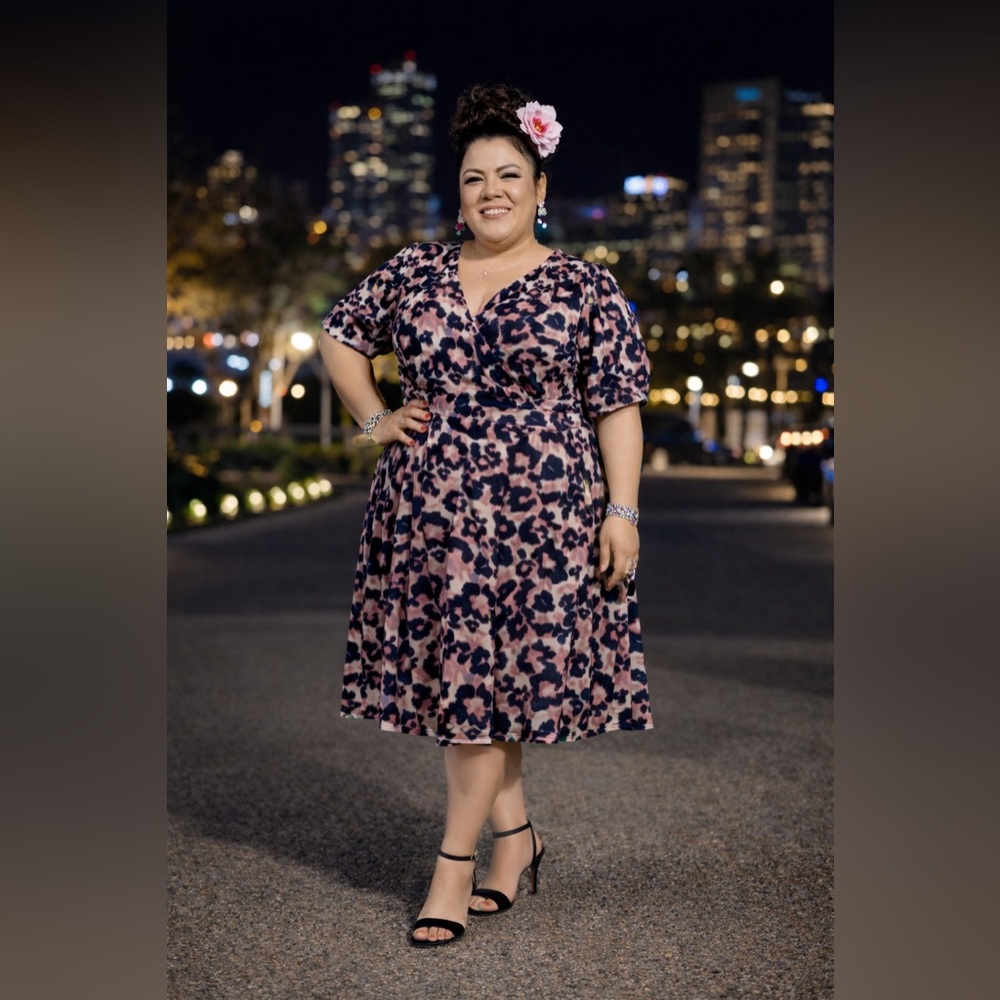 Mini Studio Knit Surplice Dress